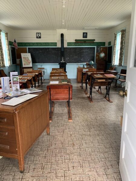 Interior of the Oil Spring School